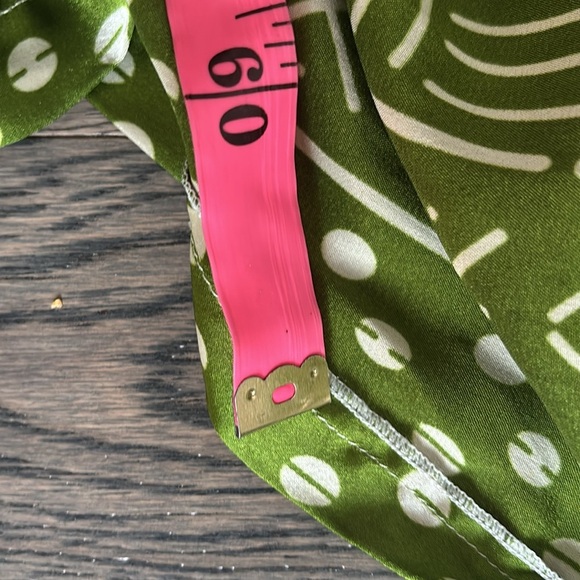 Vintage V NECK urban printed SILK Maxi Dress Kaftan - Picture 10 of 14